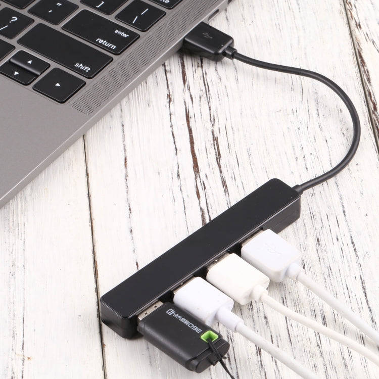 T-111 4 in 1 USB-C / Type-C to 4 USB Ports HUB Docking Station (Black)