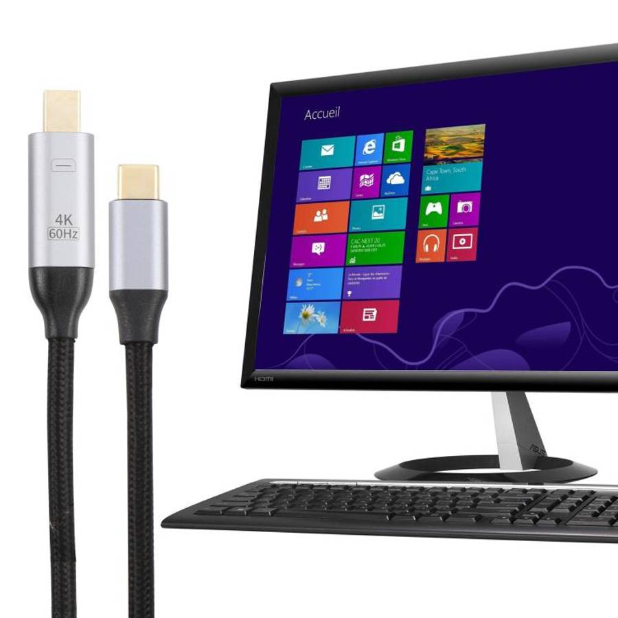 USB-C / Type-C Male to 4K 60Hz Mini DP Male Adapter Cable, Length: 1.8m