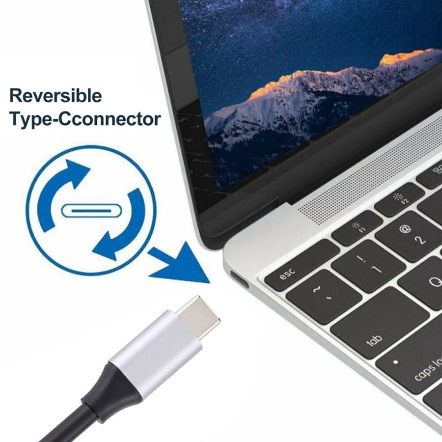 4K 60Hz Type-C / USB-C Male to DP Male Adapter Cable, Length: 1.8m