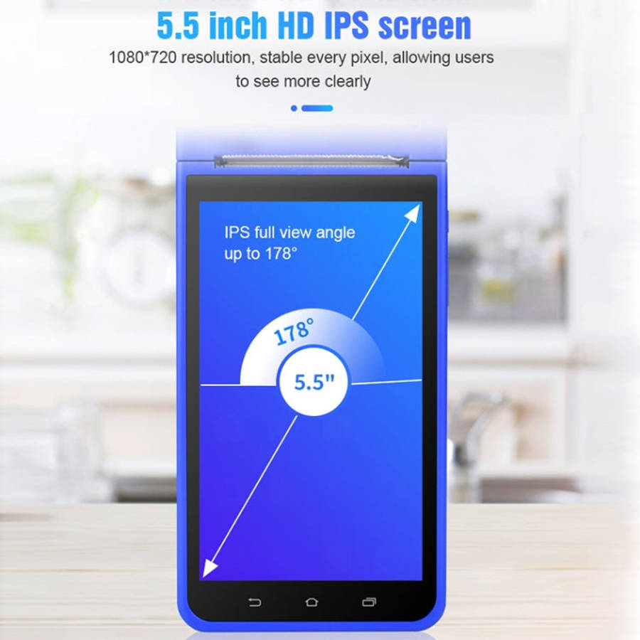 POS-6000 4G Version 2GB+32GB 58mm PDA Handheld 5.5 inch Barcode Two-dimensional Code Android Smar...