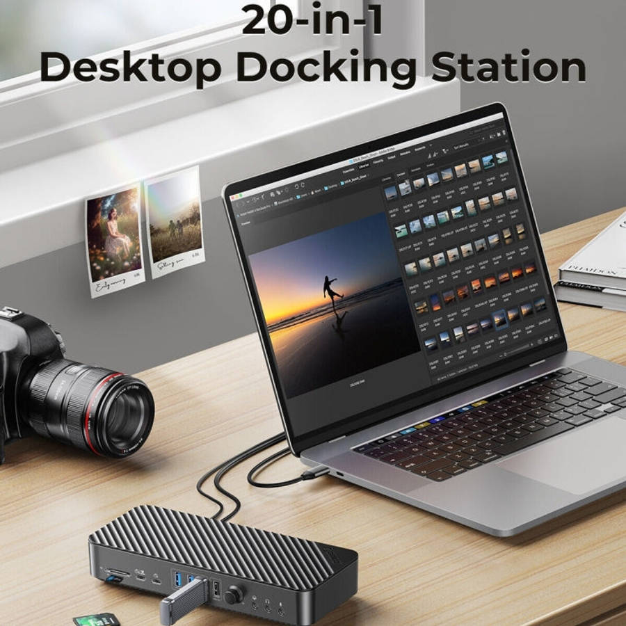 ORICO DKA20-BK-BP 10Gbps 20 in 1 Type-C 3.0 HUB Docking Station(EU Plug)