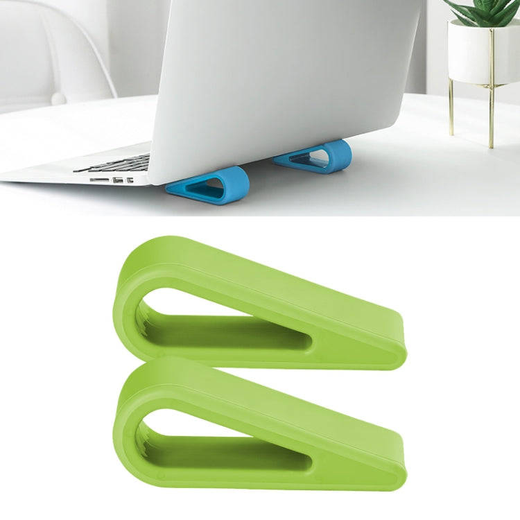 2 PCS Simple Notebook Computer Bracket Adjustable Height Increase Heat Dissipation Base Pad Holde...