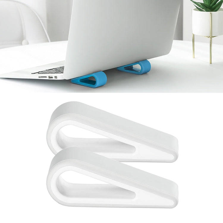 2 PCS Simple Notebook Computer Bracket Adjustable Height Increase Heat Dissipation Base Pad Holde...