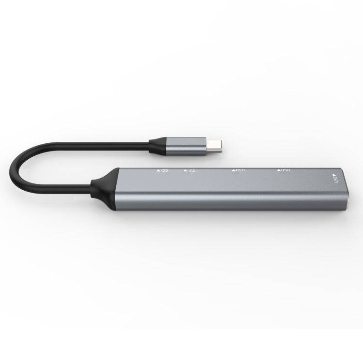 C-805 5 in 1 USB-C / Type-C to 3 USB 3.0 + TF / SD Card Reader Adapter