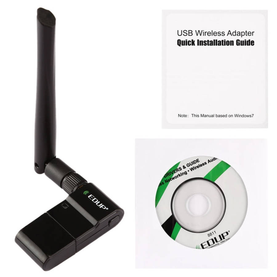 EDUP EP-AC1635 600Mbps Dual Band Wireless 11AC USB Ethernet Adapter 2dBi Antenna for Laptop / PC(...
