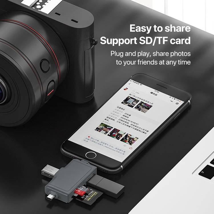 7 In 1 USB 3.0 Card Reader (Black)