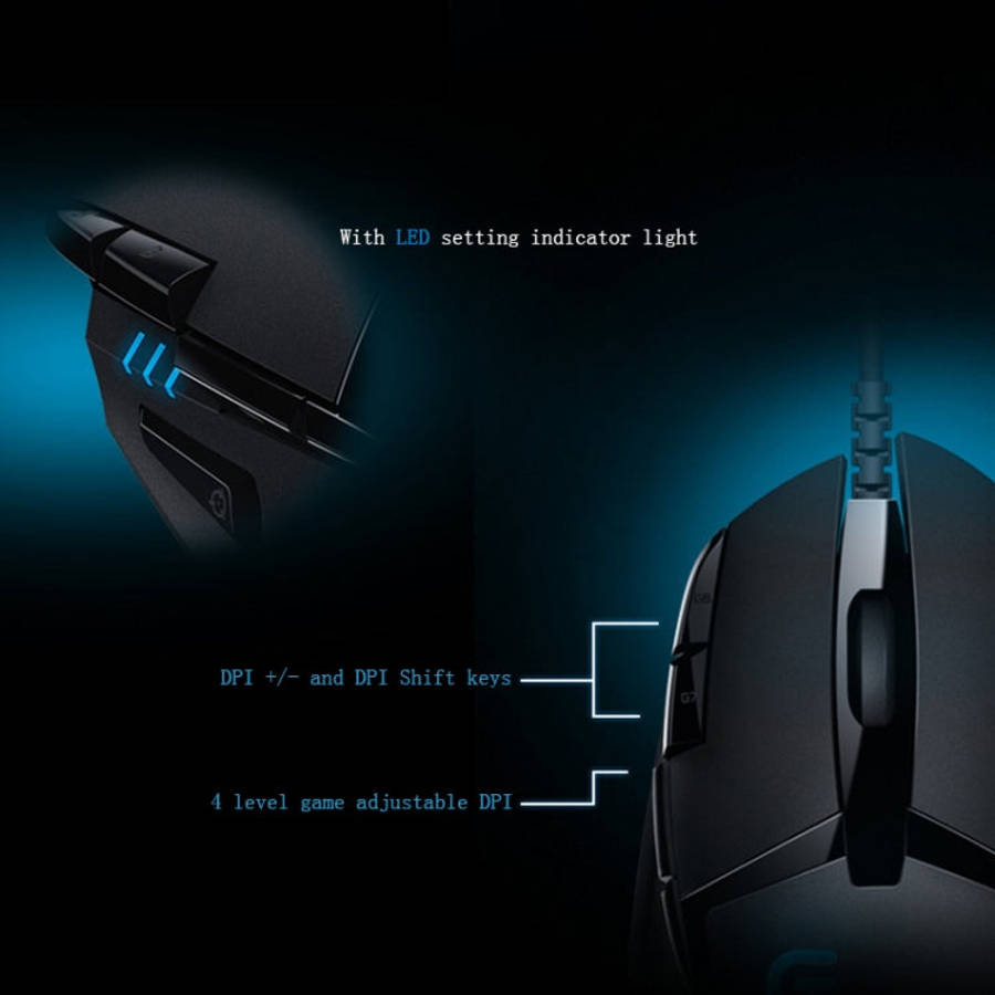 Logitech G402 USB Interface 8-keys 4000DPI Five-speed Adjustable High-speed Tracking Wired Optica...