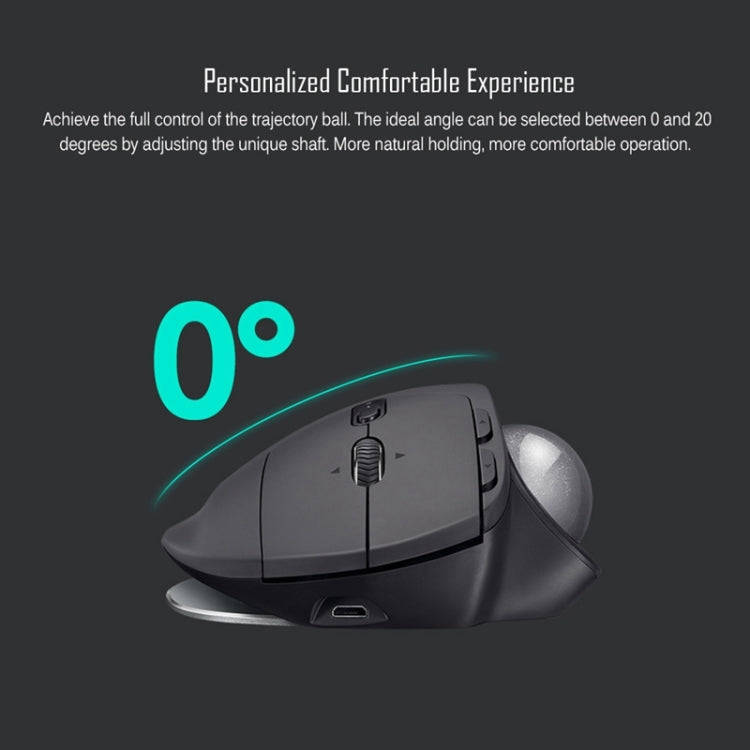 Logitech MX ERGO 440DPI Bluetooth + Unifying Dual-mode Wireless Trackball Optical Mouse(Black)