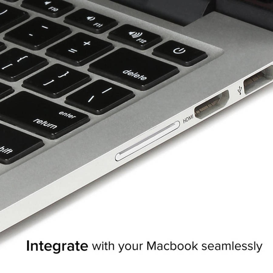 BASEQI Hidden Aluminum Alloy SD Card Case for Macbook Pro (Mid-2012) (not Retina) Laptops