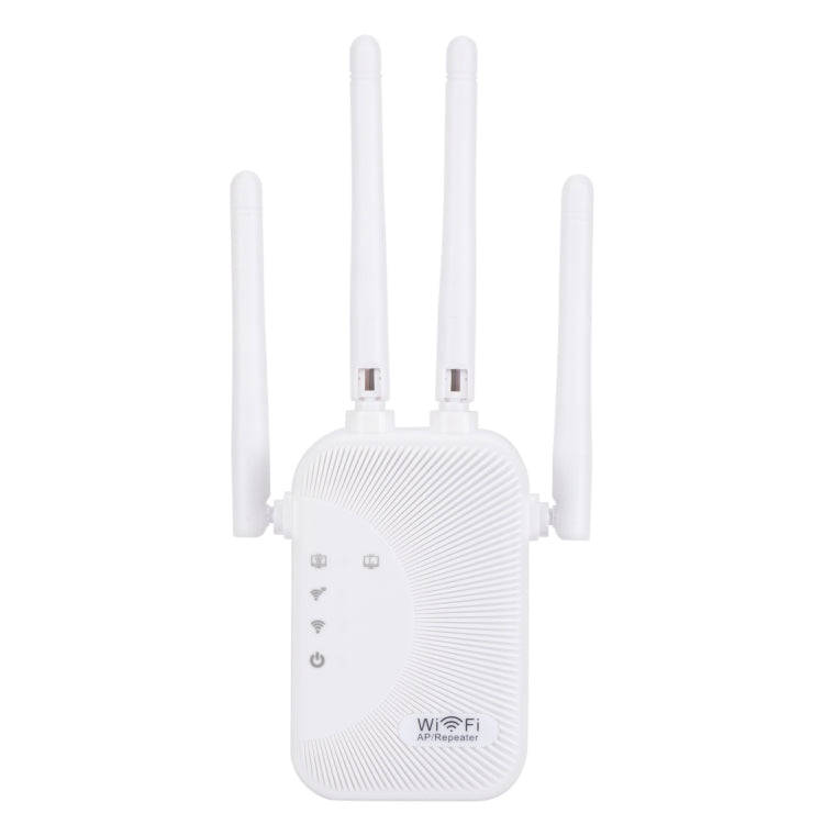 SM-010 Four-antenna 300M Repeater WiFi Wireless Router (US Plug)