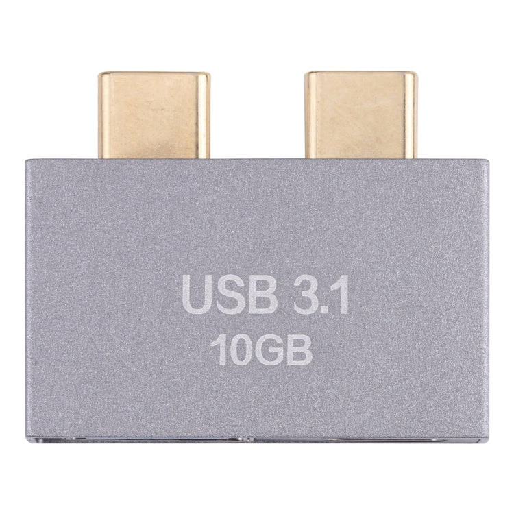 USB Female + USB-C / Type-C Female to 2 x USB-C / Type-C Male Adapter