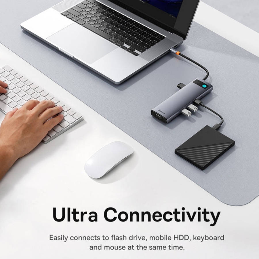 Baseus StarJoy Multifunctional 10-Port USB-C / Type-C HUB Adapter (Grey)
