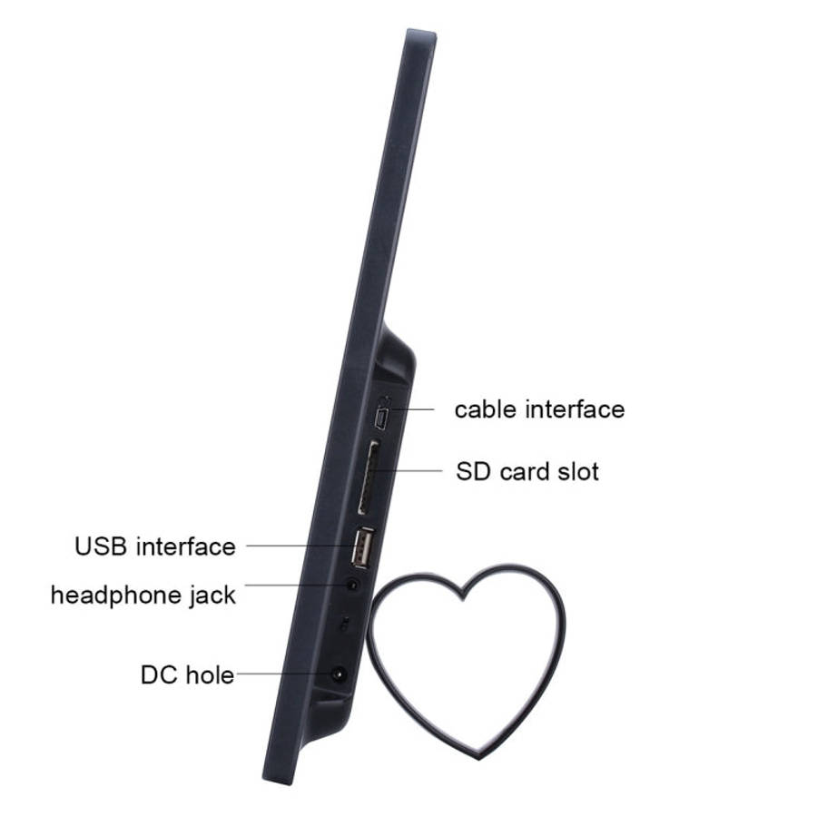 13 inch LED Display Digital Photo Frame with Holder & Remote Control, Allwinner F16, Support SD /...