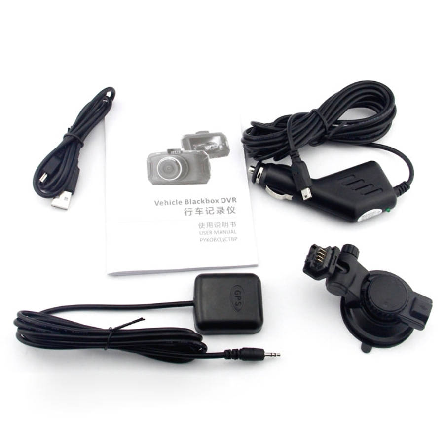 GS90C Car DVR Camera 2.7 inch LCD Screen HD 2304 x 1296P 170 Degree Wide Angle Viewing, Support M...