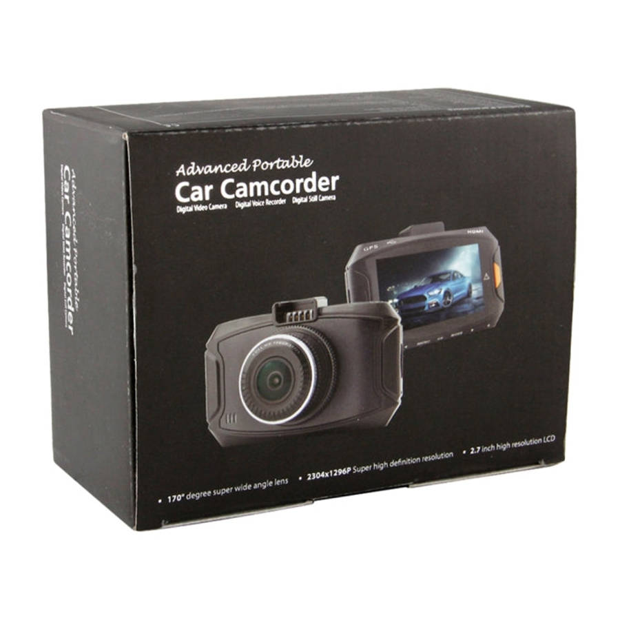 GS90C Car DVR Camera 2.7 inch LCD Screen HD 2304 x 1296P 170 Degree Wide Angle Viewing, Support M...