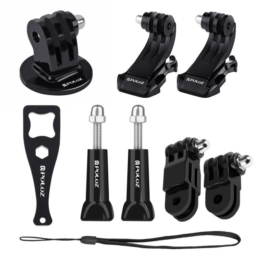 PULUZ 20 in 1 Accessories Combo Kits with EVA Case (Chest Strap + Head Strap + Suction Cup Mount ...