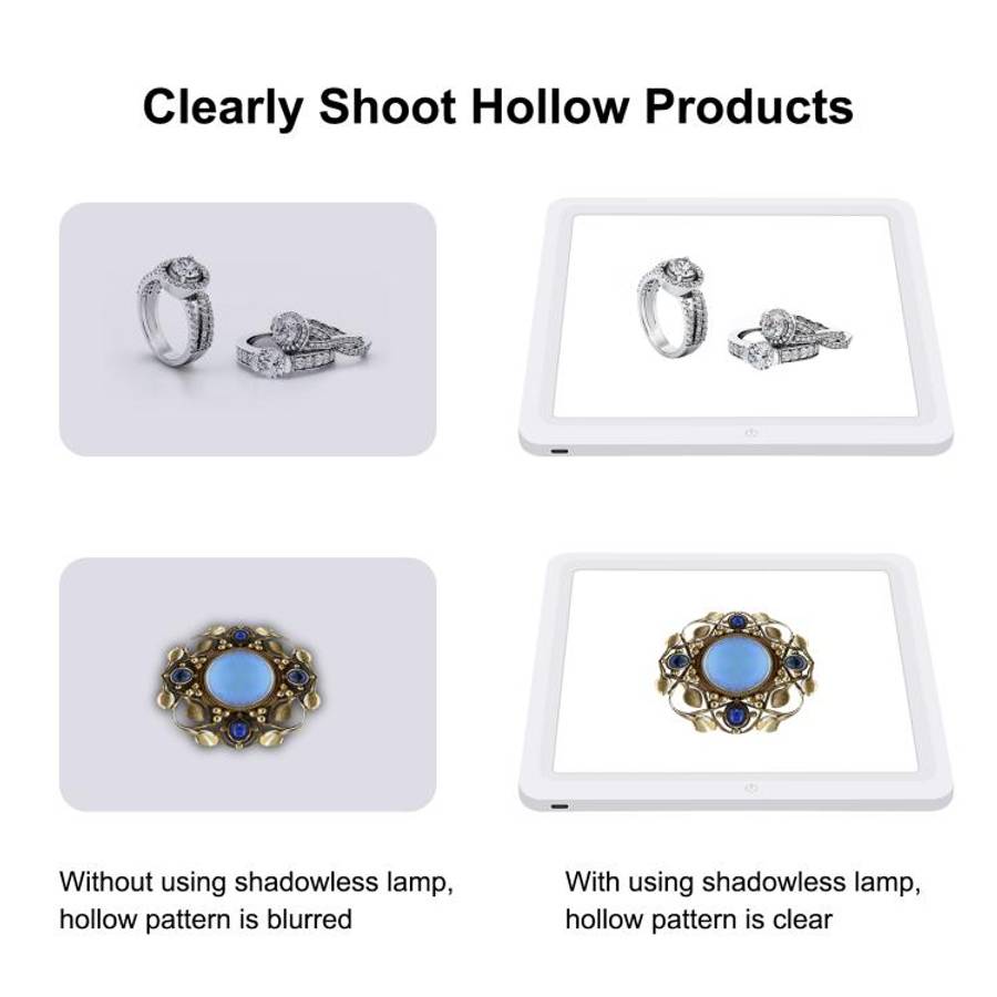 PULUZ 25cm Folding Portable High CRI Ring LED Photo Lighting Studio Tent Box + Shadowless Light L...