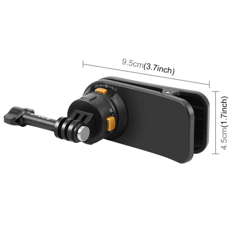 PULUZ Magnetic Quick Release Backpack Strap Clip (Black)