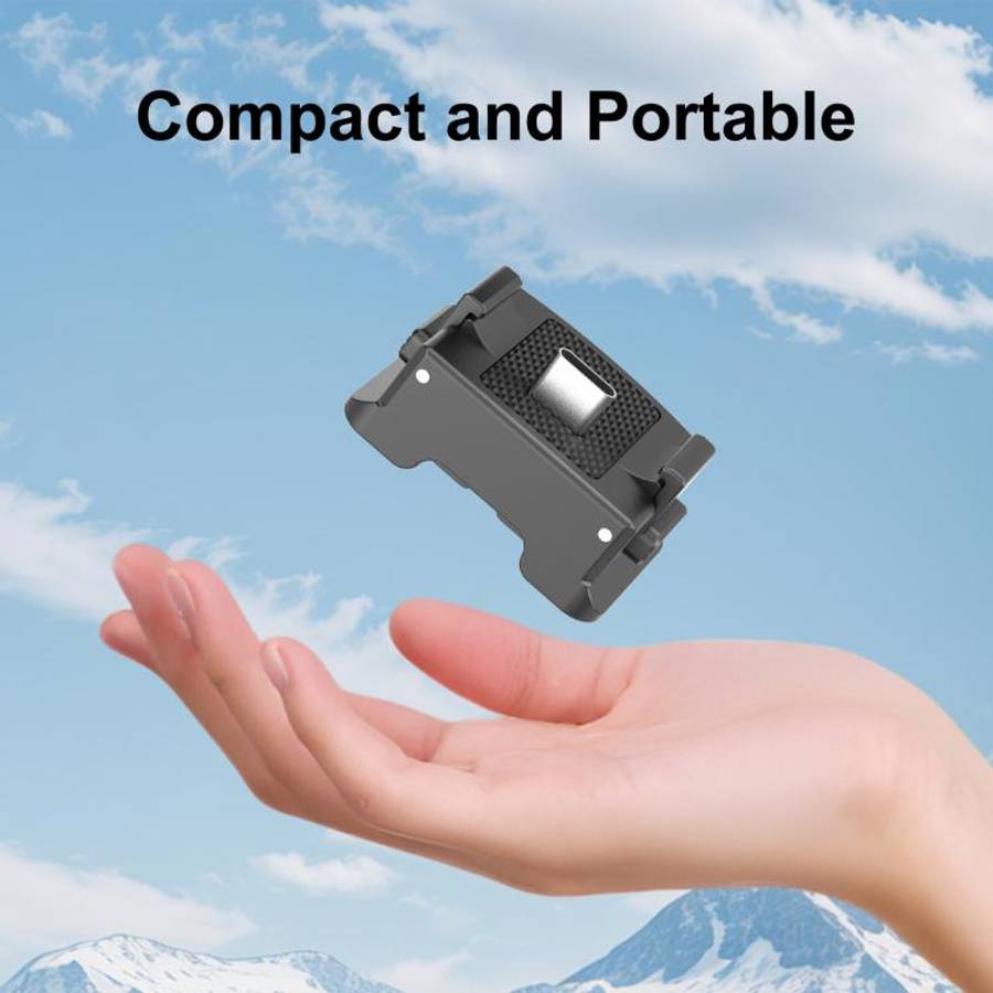 For DJI Osmo Pocket 4P / 4 / 3 PULUZ Plastic Quick-Release Charging Adapter Base (Black)