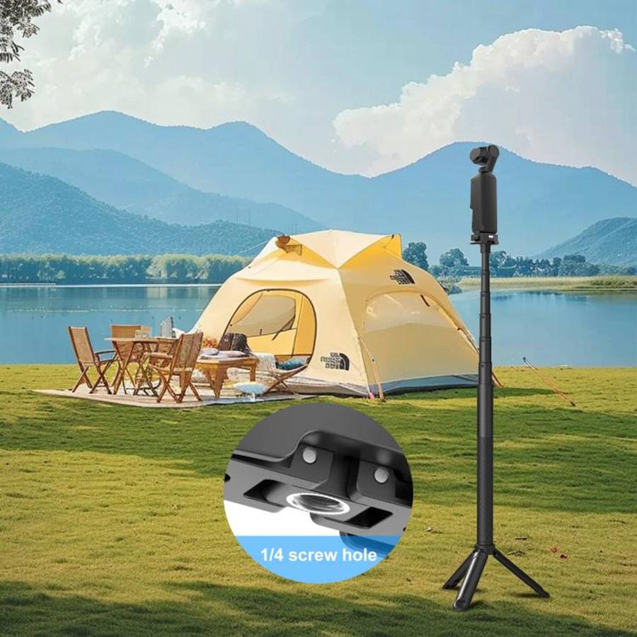 For DJI Osmo Pocket 4P / 4 / 3 PULUZ Plastic Quick-Release Charging Adapter Base (Black)