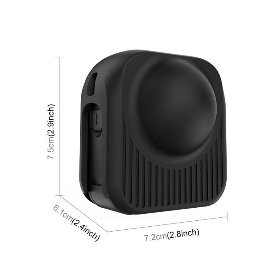 For GoPro MAX2 PULUZ Body Lens Silicone Protective Cover (Black)