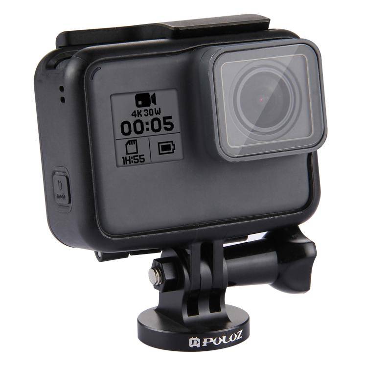 PULUZ 1/4 inch Screw Hole Tripod Mount CNC Adapter for GoPro, Insta360, DJI and Other Action Came...