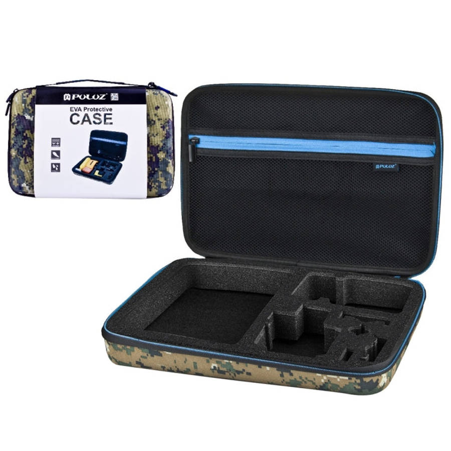 PULUZ Camouflage Pattern Waterproof Carrying and Travel Case for for GoPro, Insta360, DJI and Oth...