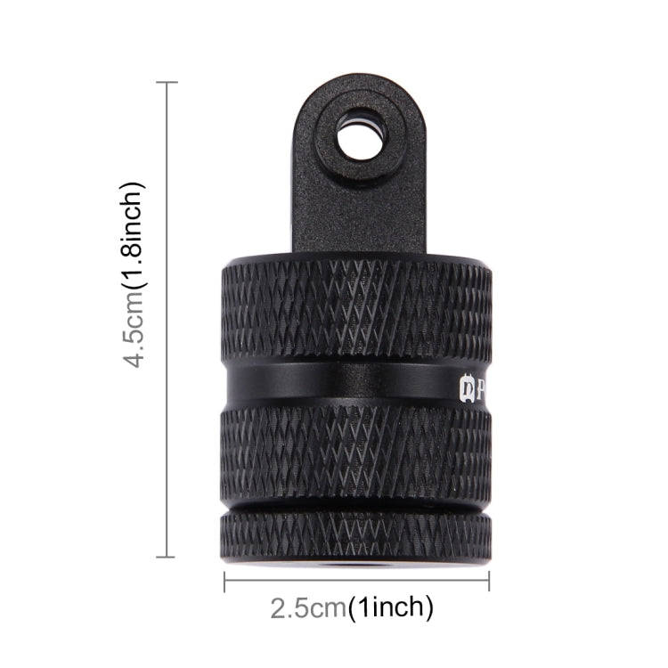 PULUZ 1/4 Inch Screw Hole Tripod Mount CNC Adapter for GoPro, Insta360, DJI and Other Action Cameras