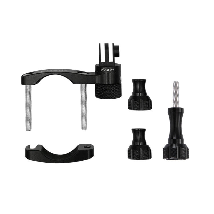 PULUZ 360 Degree Rotation Bike Aluminum Handlebar Adapter Mount with Screw for GoPro, Insta360, D...