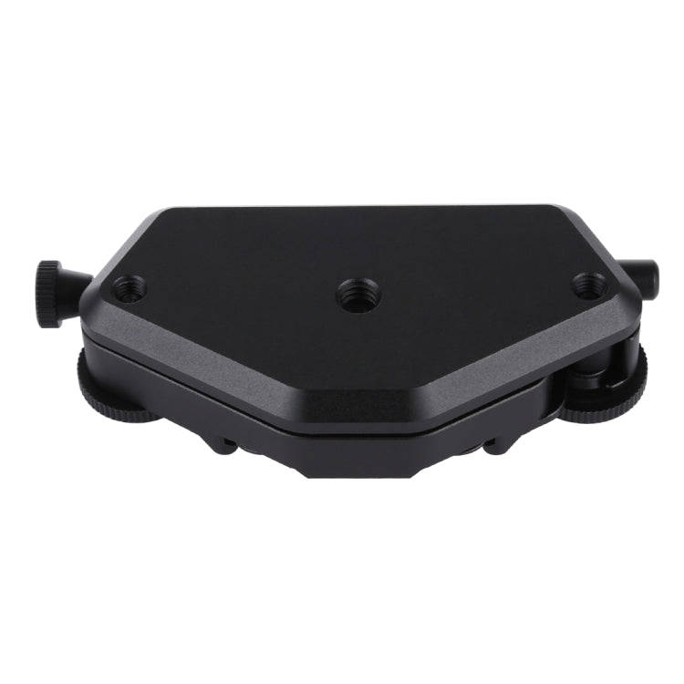 PULUZ Capture Camera Clip CNC Aluminum Alloy Quick Release Clip with Plate (Black)
