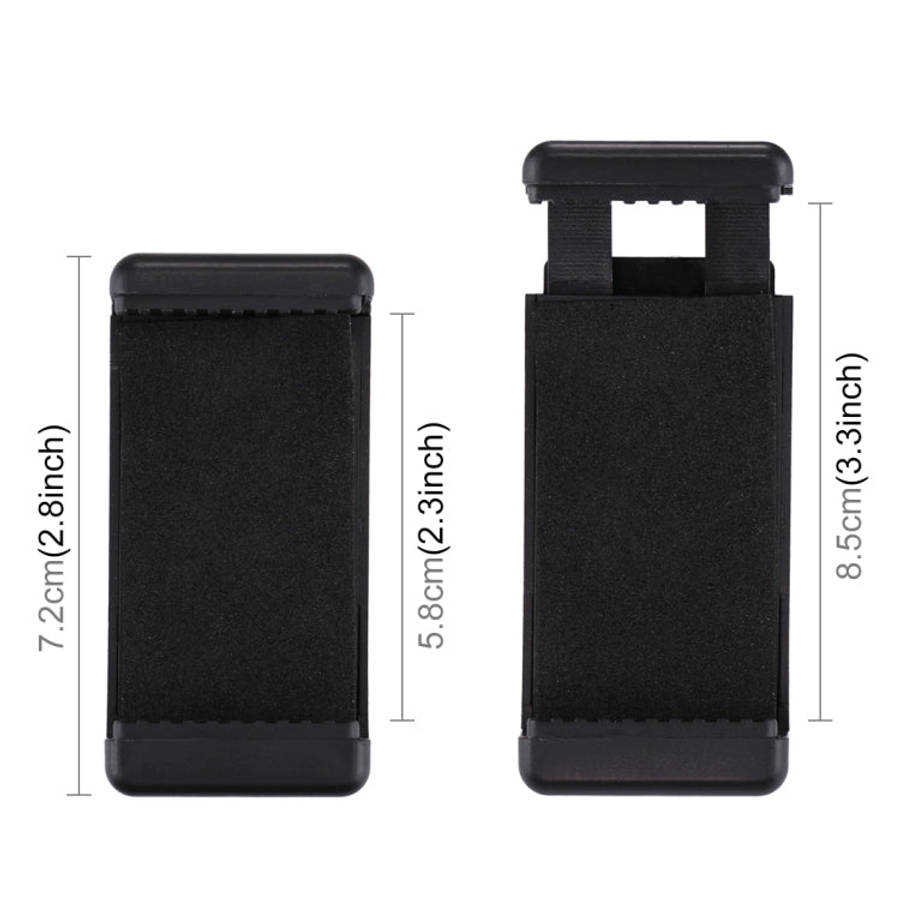 PULUZ Selfie Sticks Tripod Mount Phone Clamp with 1/4 inch Screw Hole for iPhone, Samsung, HTC, S...