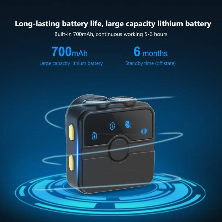 PULUZ SmartLink WS300 Magnetic Lavalier Wireless Microphone with Charging Case Box, 8 Pin RX Rece...