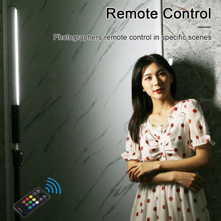 PULUZ RGB Colorful Photo LED Stick Adjustable Color Temperature Handheld LED Fill Light with Remo...