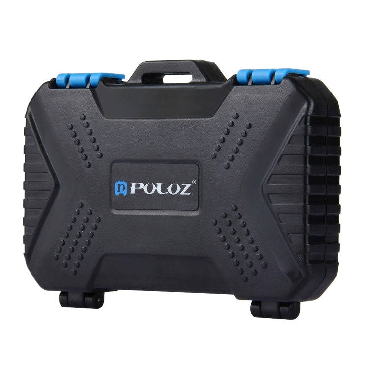 PULUZ 27 in 1 Memory Card Case for 4CF + 8SD + 9TF + 1Card PIN + 1Standard SIM + 2Micro-SIM + 2Na...