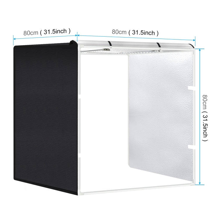 PULUZ 80cm Folding Portable 72W White Light Photo Lighting Studio Shooting Tent Box Kit with 3 Co...