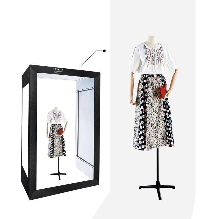 PULUZ 2m 240W 5500K Photo Light Studio Box Kit for Clothes / Adult Model Portrait(EU Plug)