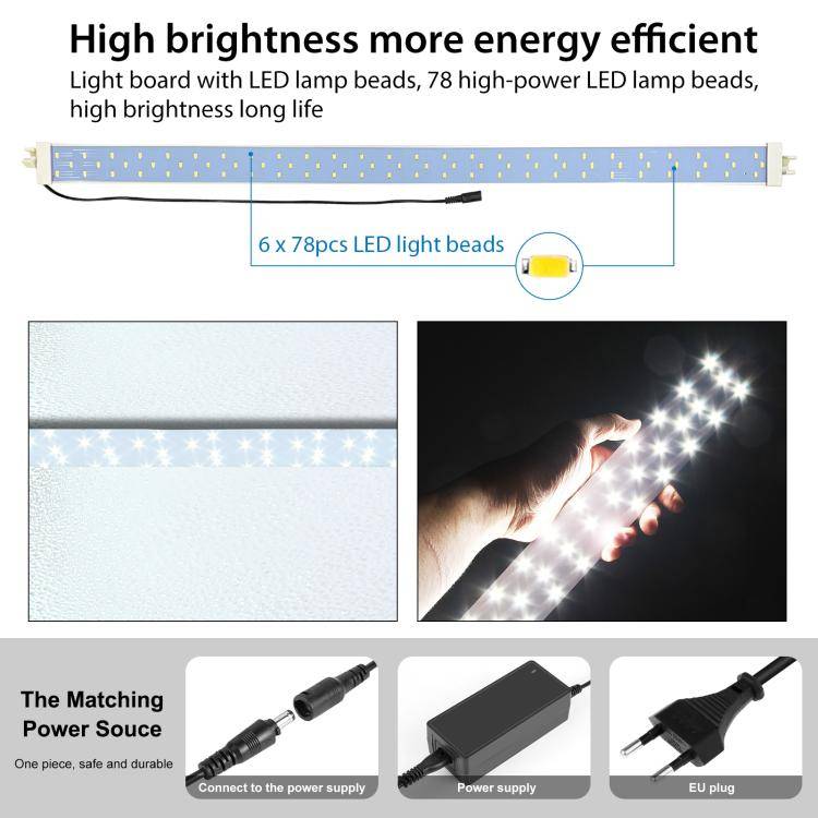 PULUZ 2m 240W 5500K Photo Light Studio Box Kit for Clothes / Adult Model Portrait(EU Plug)