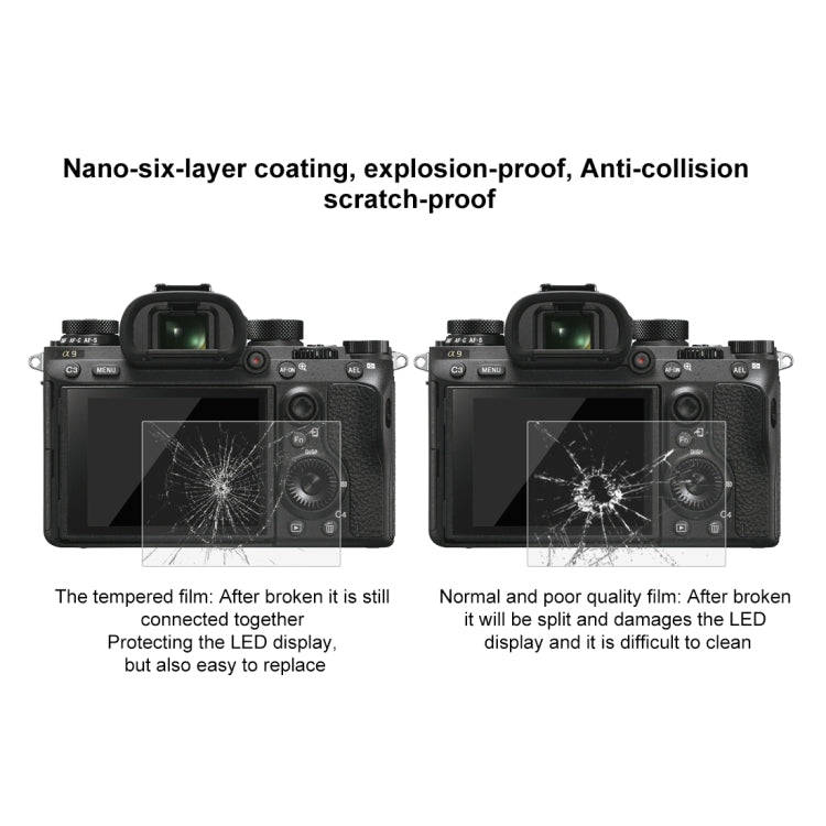 PULUZ 2.5D 9H Tempered Glass Film for Sony ILCE-9 (A9), Compatible with Sony A99 / HX400 / H300 /...