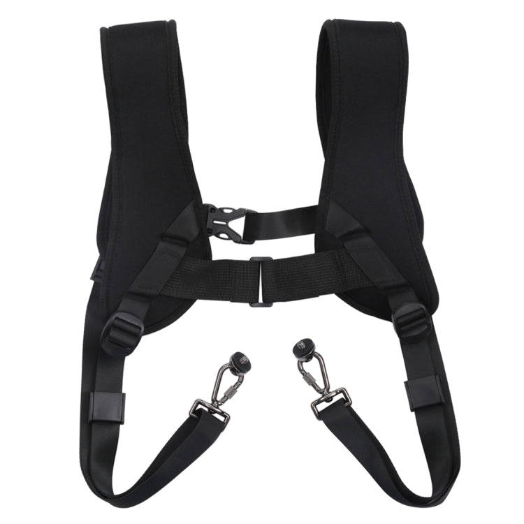PULUZ Quick Release Double Shoulder Harness Soft Pad Decompression Foam Strap Belt for DSLR Digit...