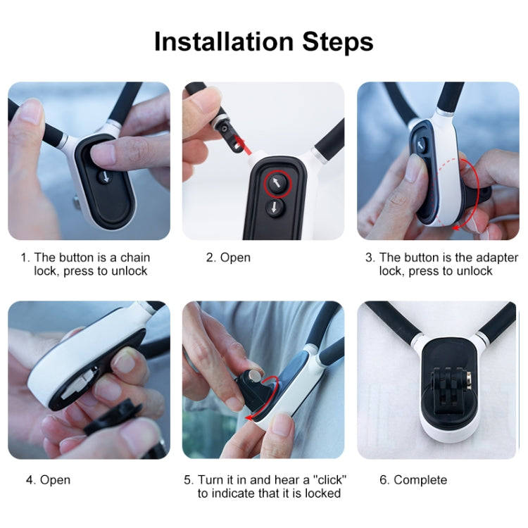 PULUZ Magnetic Silicone Collar Bracket POV View Mount with Phone Clamp for GoPro Action Cameras /...