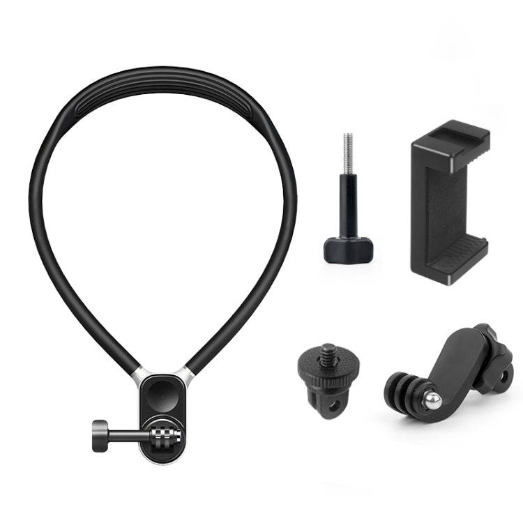PULUZ Magnetic Silicone Collar Bracket POV View Mount with Phone Clamp for GoPro Action Cameras /...