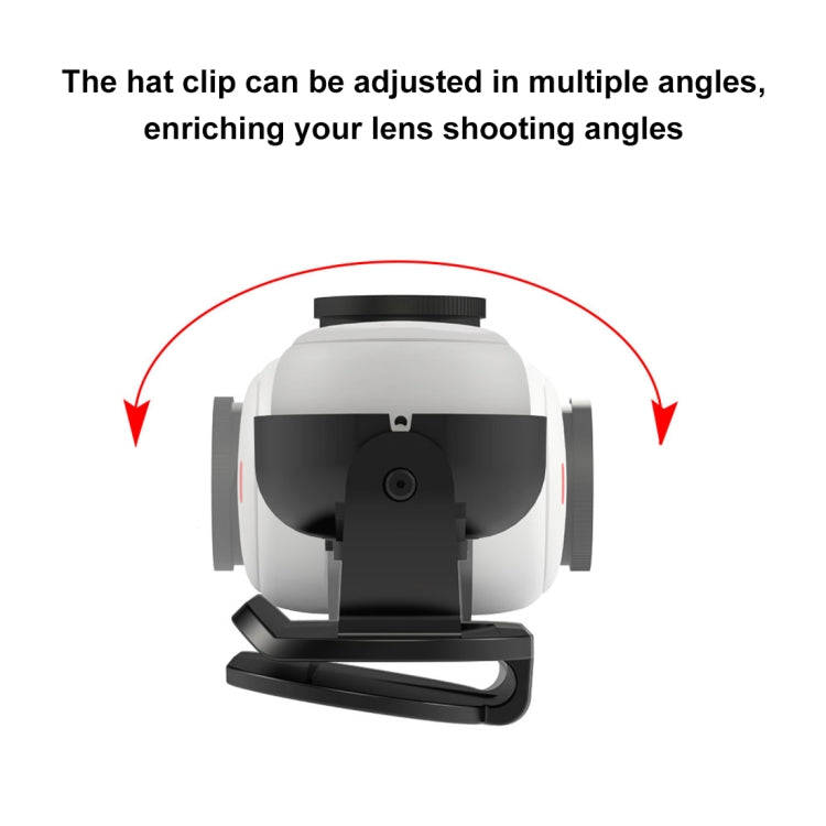 For Insta360 GO3 / GO 3S PULUZ Easy Clip Hat Clip Quick Release Clamp Magnetic Frame Fixed Mount ...