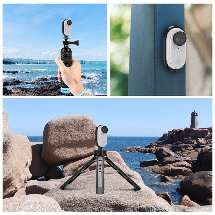 For Insta360 GO 3 / GO 3S PULUZ Body Magnetic Plastic Protective Frame Cage (Black)