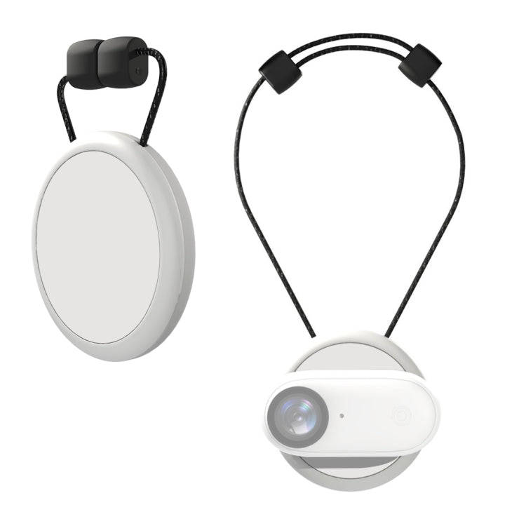 For Insta360 GO 3 / GO 3S PULUZ Magnetic Pendant Holder Quick Release Neck Strap (White)
