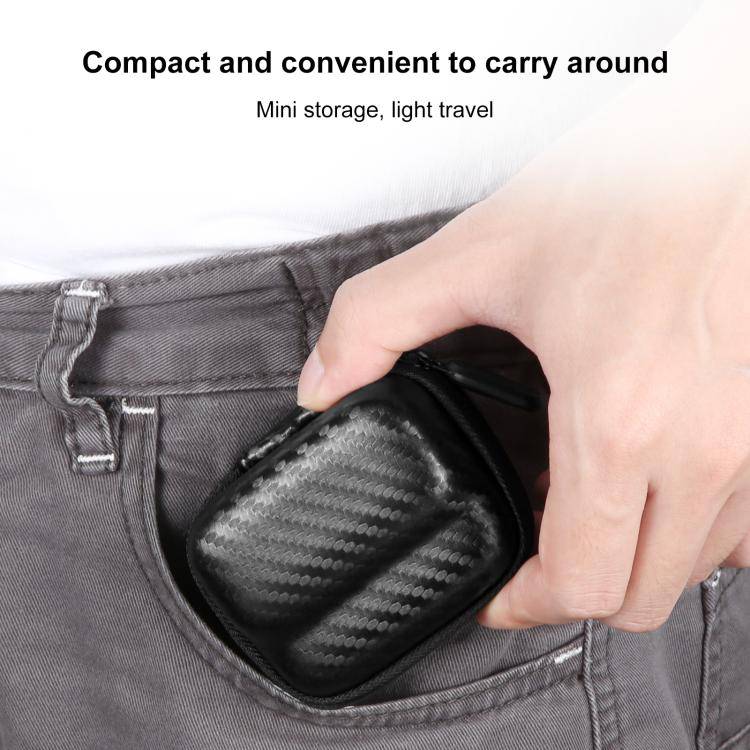 For Insta360 GO 3 / GO 3S PULUZ Mini Body Bag Portable Carbon Fiber EVA Storage Bag (Black)