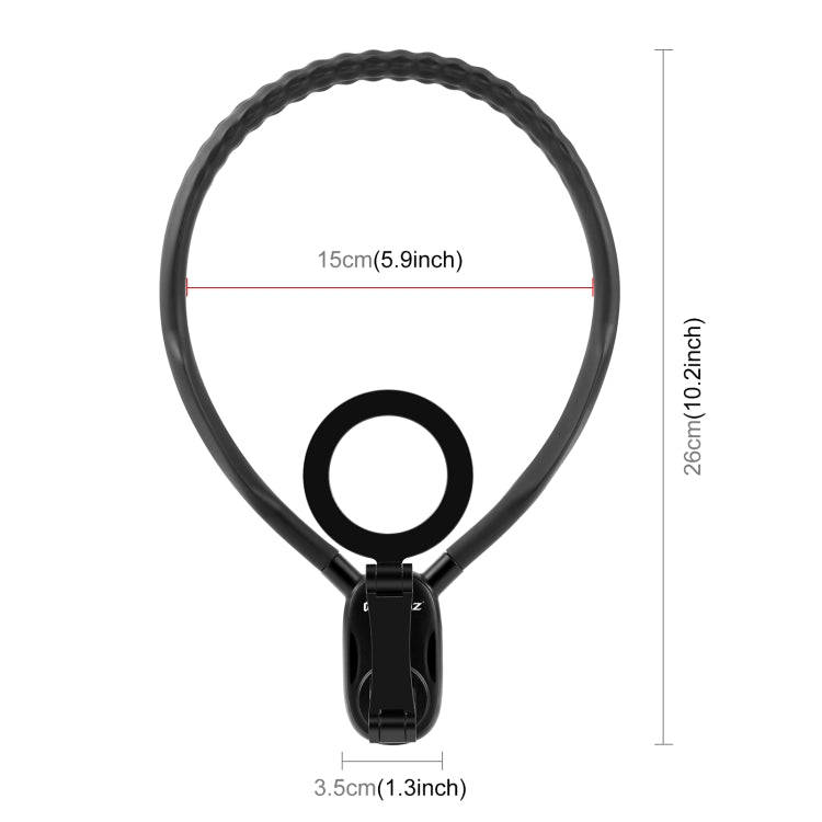 PULUZ Magnetic Collar Bracket POV View Mount with Phone Clamp for GoPro Action Cameras / Phones (...