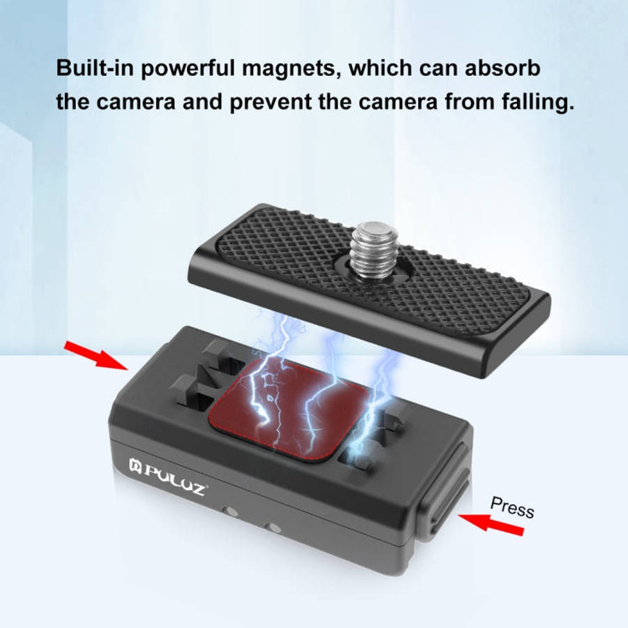 For Insta360 Ace / Ace Pro / X4 / X4 Air PULUZ Magnetic Quick Release Base Mount (Black)