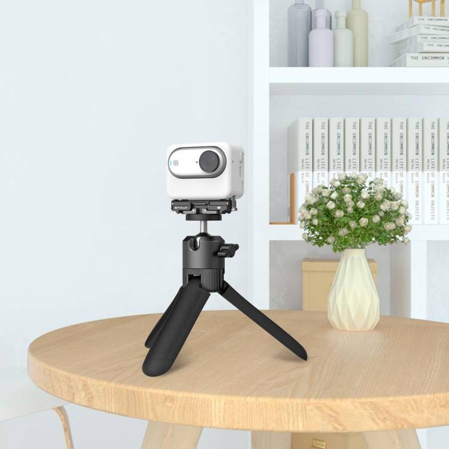 For Insta360 GO3 / GO 3S PULUZ Magnetic ABS Quick Release Base Mount (Black)