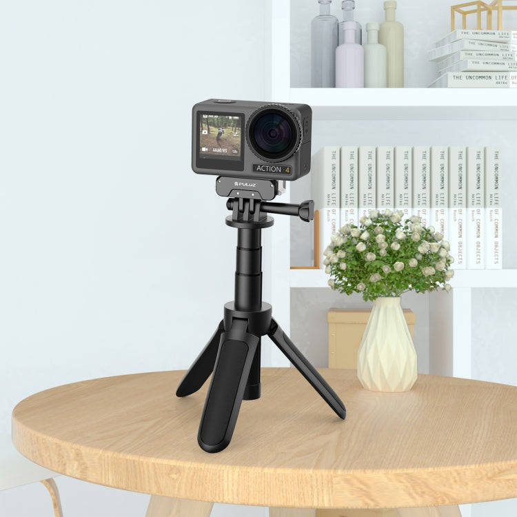 For DJI Osmo Action 5 Pro / 4 / 3 / Osmo 360 PULUZ Magnetic Quick Release Metal Base (Black)