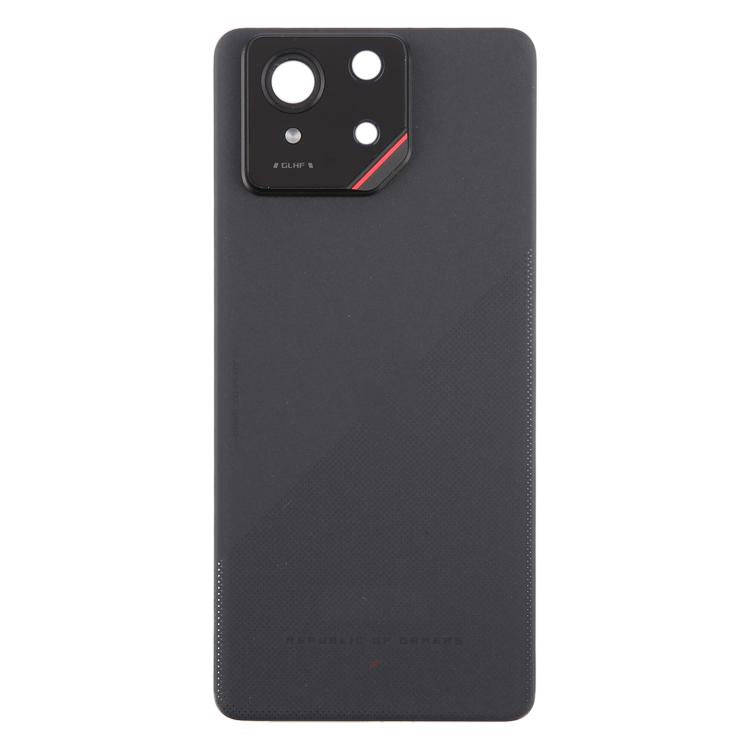 For Asus ROG Phone 9 5G Original Glass Battery Back Cover with Camera Lens Cover(Matte Black)